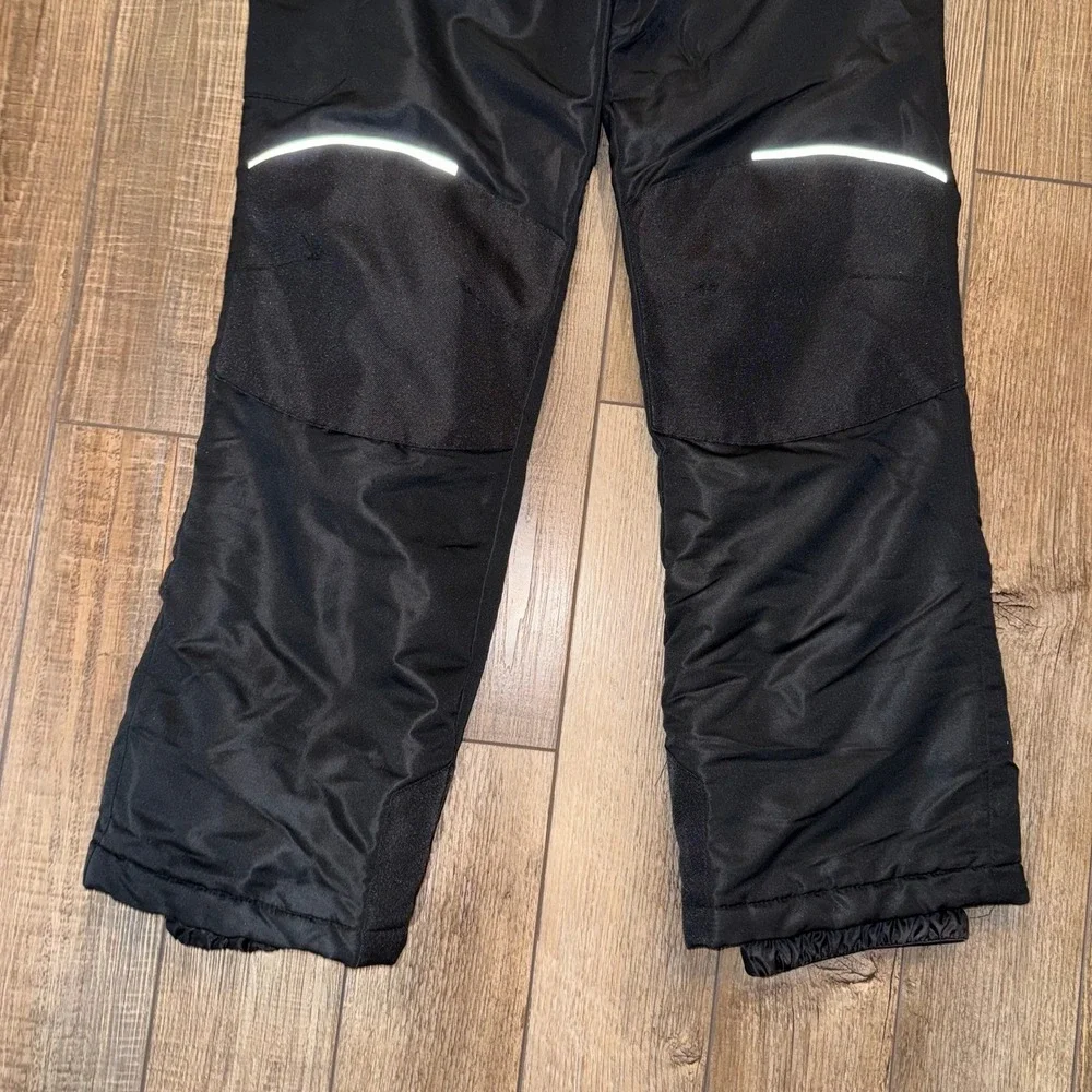 Swiss Tech Boys Black Insulated Snow Pants XXL 18 Reflective Winter Ski Trousers
